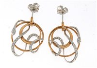 Orecchini Chimento Donna in Oro rosa Diamante 1O06095B1700P